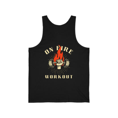 "On Fire" - Unisex Jersey Tank