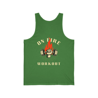 "On Fire" - Unisex Jersey Tank