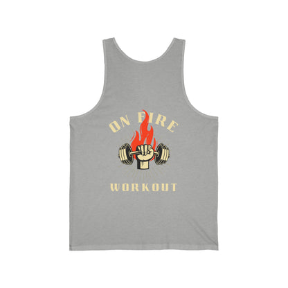 "On Fire" - Unisex Jersey Tank